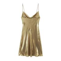 OUWU- Vestido elegante sin tirantes con espalda descubierta en tonos metálicos multicolor de moda Primavera 2025 Ropa de mujer - details 13