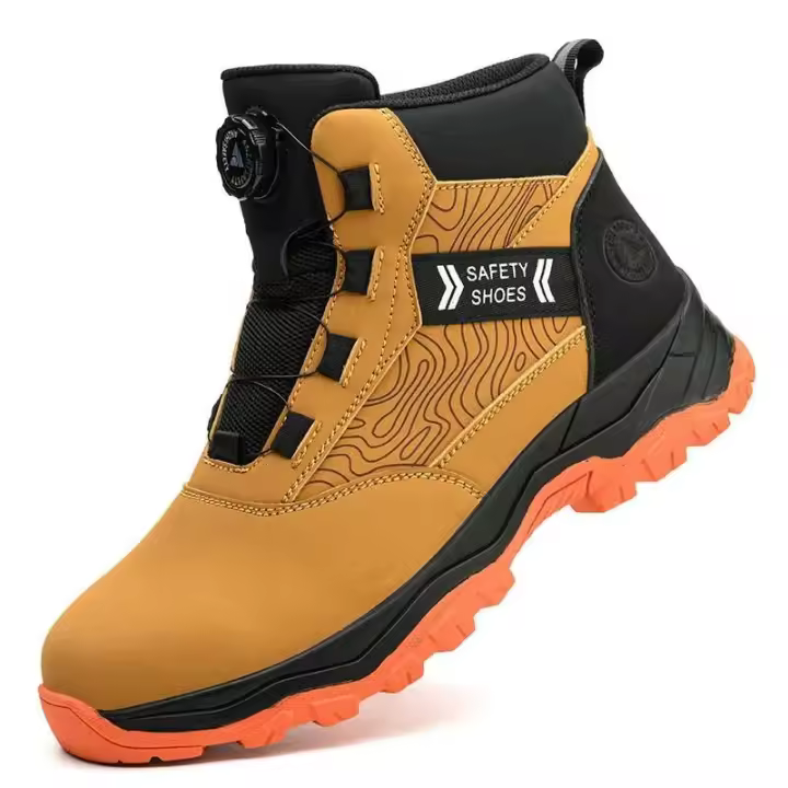 Zapatos Universales de Seguridad para Hombres Cabeza de Acero, A Prueba de Golpes, Antideslizantes, Hebilla Giratoria, Resistentes al Desgaste - 1