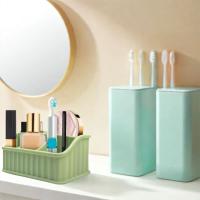 Caja de almacenamiento de cepillos de dientes de silicona desmontable, soporte de cepillo de dientes de fácil limpieza, organizador antideslizante para pasta de dientes - details 1