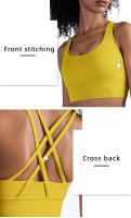 Top de Yoga Transpirable ZHUMU GYM Top de Deportiva de Verano con Espalda Cruzada para Mujeres - details 1