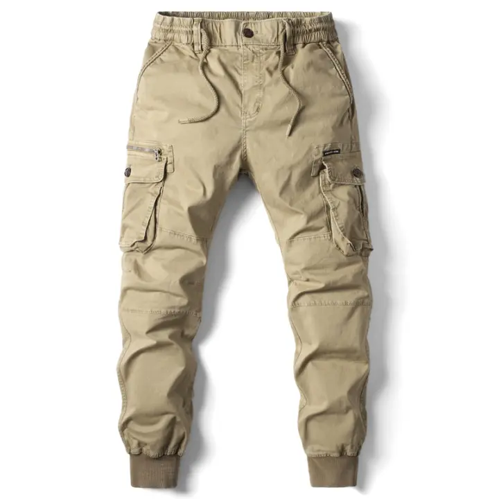 Pantalones de Carga para Hombres Ropa Deportiva Casual de Algodón con Diseño Táctico para Ropa de Calle y Trabajo - 1