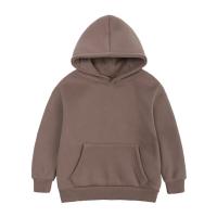 Sudadera con capucha gruesa de color sólido para niños, 95% algodón, 2 a 13 años, novedad - details 3
