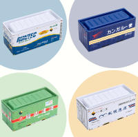 4 unids/set estilo Industrial Retro hierro decoración creativa artículo de colección Mini contenedor de escritorio modelo Mini caja de almacenamiento regalos para niños - details 4