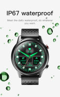Reloj inteligente con pantalla completamente táctil de 1,32 pulgadas, oxígeno, presión arterial, prueba de frecuencia cardíaca, recordatorio de llamadas entrantes, IP67 - details 9
