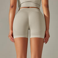 Hamidou-pantalones cortos de Yoga sin costuras para mujer, Shorts de entrenamiento con realce de glúteos, ropa deportiva para gimnasio - details 26