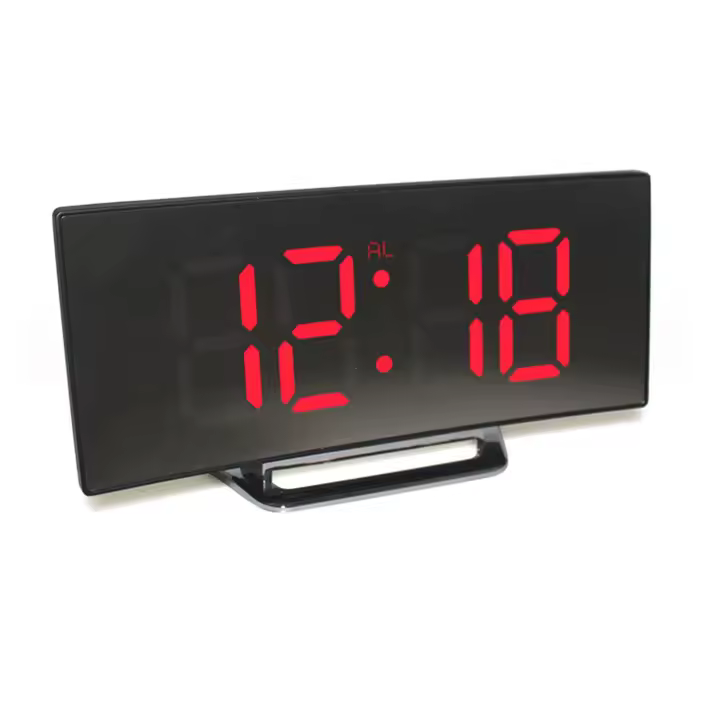 Wecker reloj despertador Digital LED, multifuncional, pantalla grande - 1