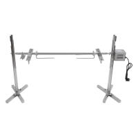 Asador eléctrico de acero inoxidable para asar pollo, cerdo y cordero, asador grande de 53 pulgadas, 220V con 2 agujas para carne - details 2