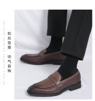 Mocasines, zapatos sin cordones, zapatos formales sin cordones de estilo británico, zapatos de hombre - details 16
