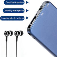 Dispositivo de grabación de Audio, grabadora Digital activada por voz, dictáfono continuo, cuerpo súper ultrafino, 50H, USB Flash, 64G, V15, 300mAh - details 2
