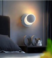 Lámpara LED de pared moderna para dormitorio, luz de pared de cabecera, CA 90V-260V, LED para interior, 360 giratorio, decoración de iluminación de pasillo del hogar de aluminio - details 5