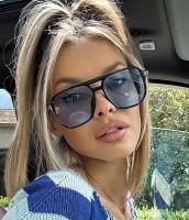 Gafas de sol estilo aviador retro para mujeres y hombres, clásicas de los años 70, montura cuadrada, lentes de sol vintage - details 19