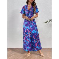 Vestido Largo Sexy y Elegante con Escote en V Profundo para Mujer Vestido de Fiesta de Verano con Tiras Ropa de Playa 2024 - details 8