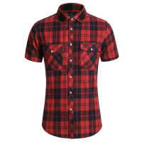 Camisa de Verano de Doble Bolsillo a Rayas Talla Grande Estilo Casual de Negocios para Hombres - details 26