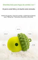Nuevo Juguete Interactivo Educativo para Mascotas Dispositivo de Bola de Comida Resistente a Mordeduras para Gatos y Perros Cono de Pino, Silicona, Fugas de Comida para Mascotas - details 2