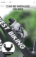 WEST BIKING-bomba portátil de alta presión para bicicleta de montaña y carretera, válvula Schrader Presta, Inflador de neumáticos de aleación, 130psi - details 7