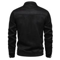 Chaqueta de ante con solapa para hombre, abrigo de tendencia de moda para exteriores, otoño e invierno, nuevo - details 6