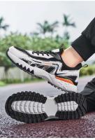 Logo al aire libre moda malla transpirable casual cuero reflectante zapatos para correr deportes de los hombres - details 17