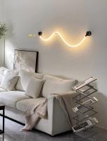 Apliques de Pared Lineales Minimalistas Lámpara de Pared Moderna Decoración del Hogar Luz de Pared Larga Para Cabecera de Sala de Estar - details 0