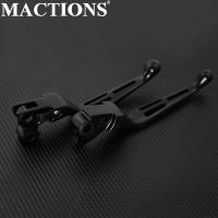 Black Brake Clutch Lever L/R Handle Levers For Harley 1996-2003 XL,1996-2007 Dyna Touring,1996-2007 & 2011-2014 Softail - details 1