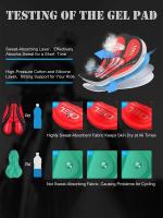 Shorts de Ciclismo para Hombre con Almohadilla de Gel, Alta Elasticidad y Secado Rápido, Transpirables con Agarres Antideslizantes de Silicona en las Piernas - details 5