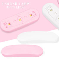 Lámpara UV LED Rosa Blanca Mini Secado Rápido para Gel Herramientas y Equipo de Manicura de Belleza - details 1