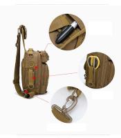 Bolso de pecho táctico Molle para hombre, bolsa de aparejos de pesca, Camping, senderismo, caza, eslinga, un solo hombro, bolso deportivo - details 5
