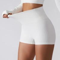 Pantalones cortos de ejercicio ajustados a la cintura, pantalones de yoga desnudos para levantamiento de cadera, leggings deportivos ajustados de cintura alta para mujer - details 2