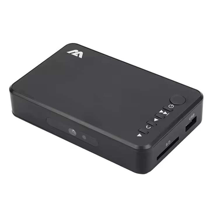 Reproductor Multimedia de vídeo HD 1080P H.264, salida AV/VGA, USB, HDD, para radiodifusión/publicidad, enchufe estadounidense - 1