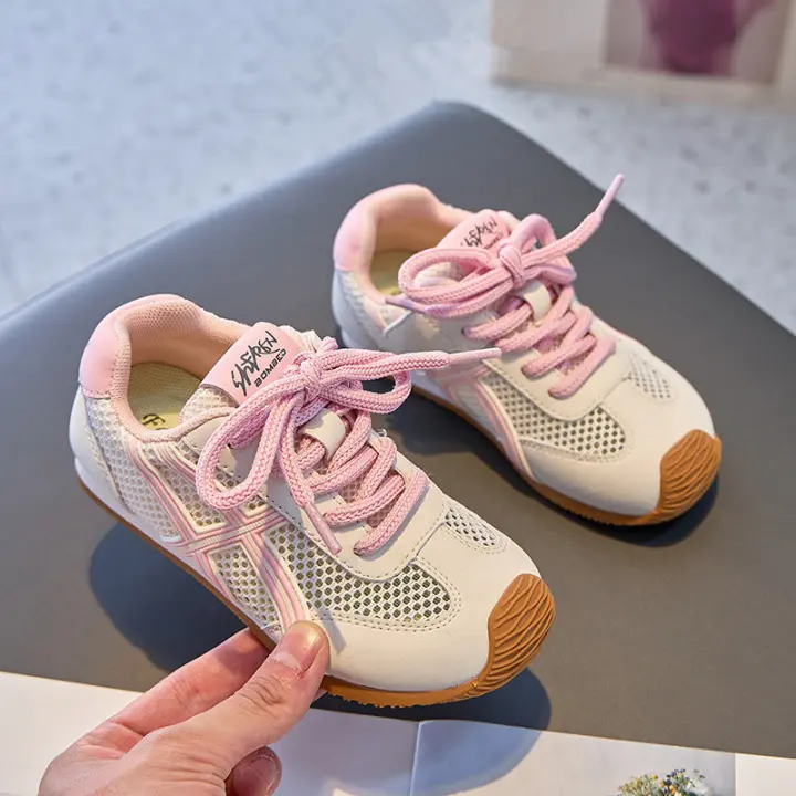 Zapatillas de malla transpirable para niñas Nuevo estilo primavera/verano 2025 - 1