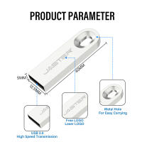 JASTER USB 2.0 Flash Drive de 128GB Diseño Creativo de Memoria en Chapa de Metal Negro con Llavero Gratis Almacenamiento de Datos Eficiente - details 4