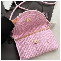 Bolso tejido a mano de verano estilo étnico de paja 2025 moda de interés especial nueva bandolera de hombro para vacaciones en la playa - details 29