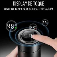 Botella térmica de acero inoxidable con termómetro Digital, termo con pantalla Digital de temperatura Led de 500ml, botella de agua inteligente - details 0