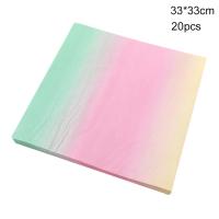Juego de vajilla de arcoíris para decoración de fiesta de cumpleaños, platos de papel, vasos, servilletas, mantel desechable para Cena - details 1