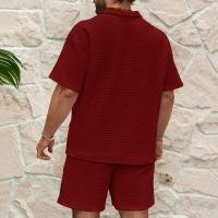 Conjunto de camisa y pantalones cortos con cremallera de un cuarto y cuello vuelto para hombre de tendencia de verano - details 21