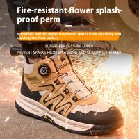 Nuevas botas de seguridad para hombres de trabajo, zapatos indestructibles, zapatillas deportivas de acero, botas protectoras, antigolpes, antipunción, botas tácticas de trabajo - details 1