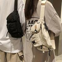 Riñonera de nailon con múltiples bolsillos para viajes al aire libre, bolsa de pecho para deportes de senderismo - details 0