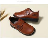 Falda de cuero PU informal para hombre de alta calidad, zapatos formales de estilo empresarial suaves y cómodos Oxford para niños - details 9