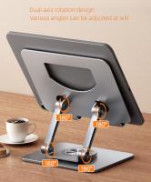 Soporte de tableta plegable de aluminio para iPad, soporte de teléfono celular con rotación de 360 °, para Matepad, Mipad, Xiaoxin pad - details 1