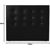 Tapizado en Polipiel de Alta Gama, Madera, Blanco, 90x120cm (Cama 80) - details 34