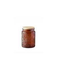 ANSQU Juego de 2 frascos de vidrio con tapas, frascos de almacenamiento de vidrio vintage de 23.7 onzas líquidas, frasco de galletas para azúcar para encimera de cocina, despensa, frasco de dulces con - details 10