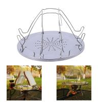 Panador Plegable de Acero Inoxidable Portátil Parrilla Multifuncional para Acampar al Aire Libre - details 4