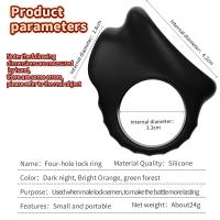 Anillo de Pene Reutilizable de Silicona para Bdsm Bondage Retardo de Eyaculación Juego de Adultos Cage Chastity para Hombres Tienda de Sexos - details 0