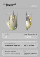 El nuevo G3 con cable RGB música ritmo ratón mecánico portátil USB de escritorio juego de ratón - details 9