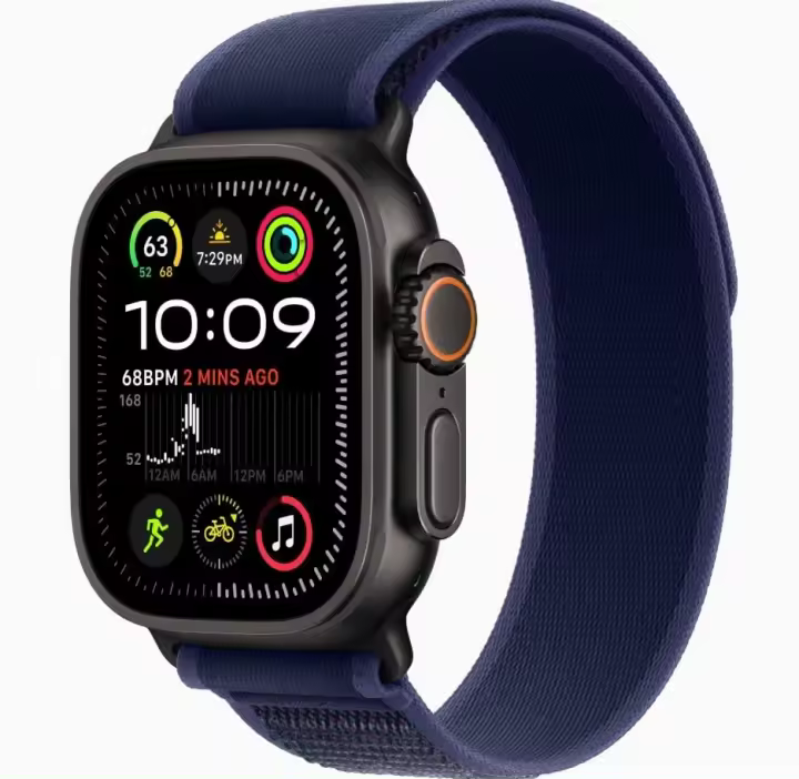Apple Watch Ultra 2 (GPS + Cellular, 49MM) - Caja de titanio con correa Black Ocean (renovado) - 1