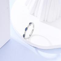Anillo de Zirconia Cúbica de Plata Esterlina 925 Geométrico de Cielo Estrellado - details 3