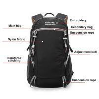Mochila de nailon impermeable para hombre y mujer, bolsa de viaje de gran capacidad para acampada, senderismo y escalada, 30l - details 17