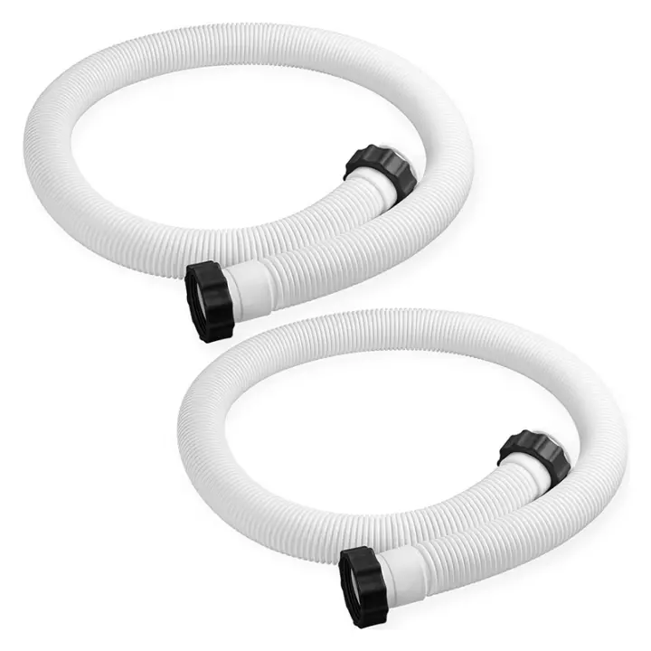 Manguera de repuesto para bomba de piscina, 2 uds., 1,5 pulgadas de diámetro, 59 pulgadas de largo, manguera de bomba de filtro de piscina para bombas de filtro INTEX 29060E - 1