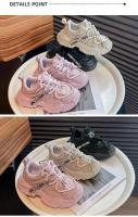 Zapatillas deportivas de malla para niño y niña, zapatos versátiles a la moda, antideslizantes, Color liso, 2024 - details 8