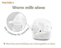 Bimirth-calentador de biberones eléctrico 4 en 1 sin Bpa con pantalla Led, envío rápido, regalo para Baby Shower - details 4