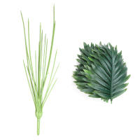 Palmera Artificial grande de 65/82cm, plantas falsas altas, ramas de Monstera Tropical, hojas verdes de plástico para decoración al aire libre del jardín y el hogar - details 7